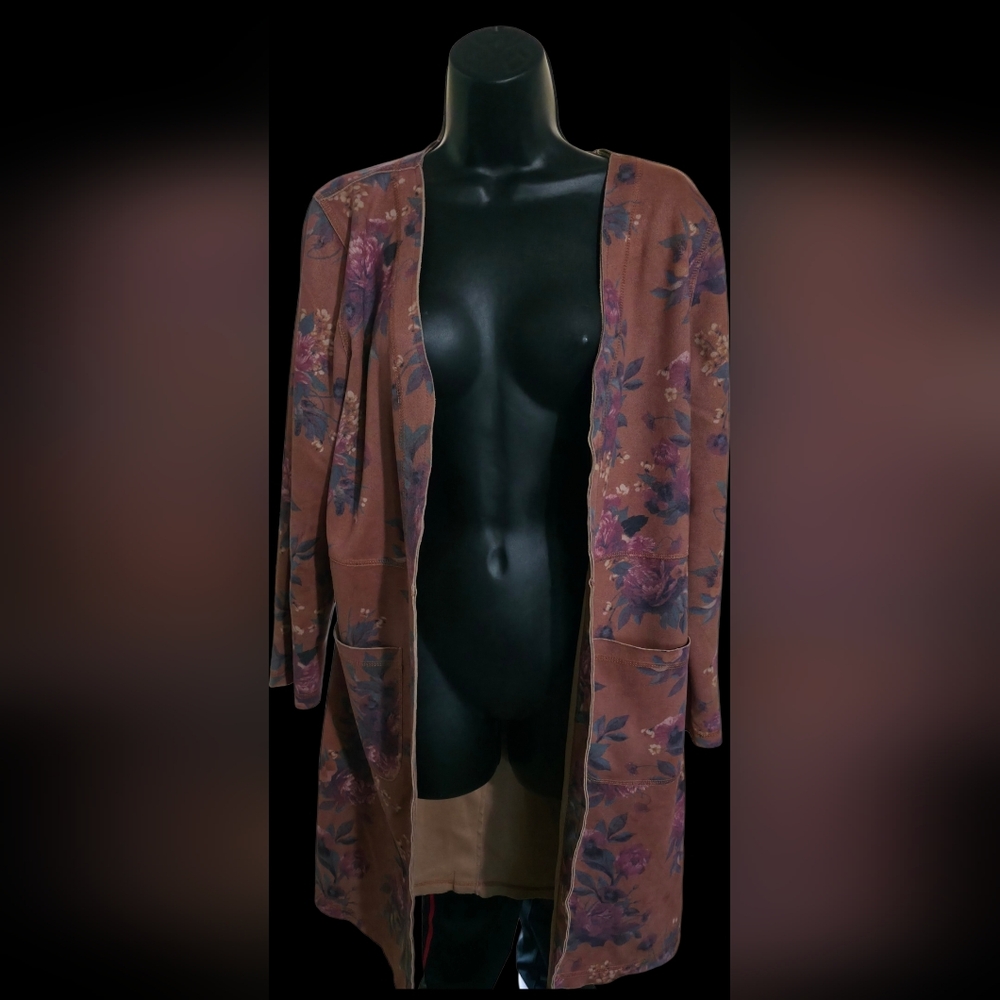 Solitaire Women's Floral Brown Kimono